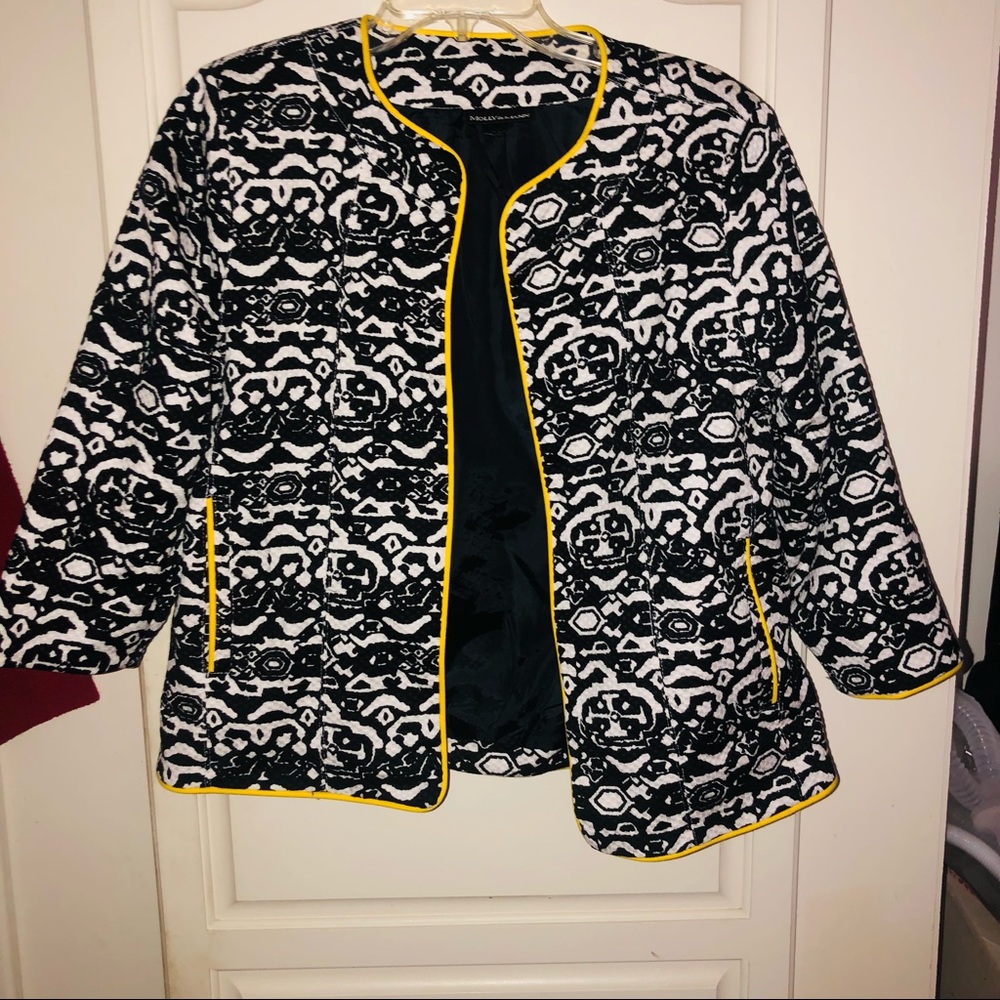 Mollie&Maxx black/white quilted jacket L